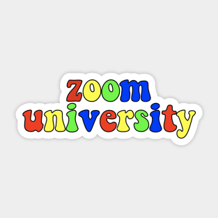zoom university Sticker
